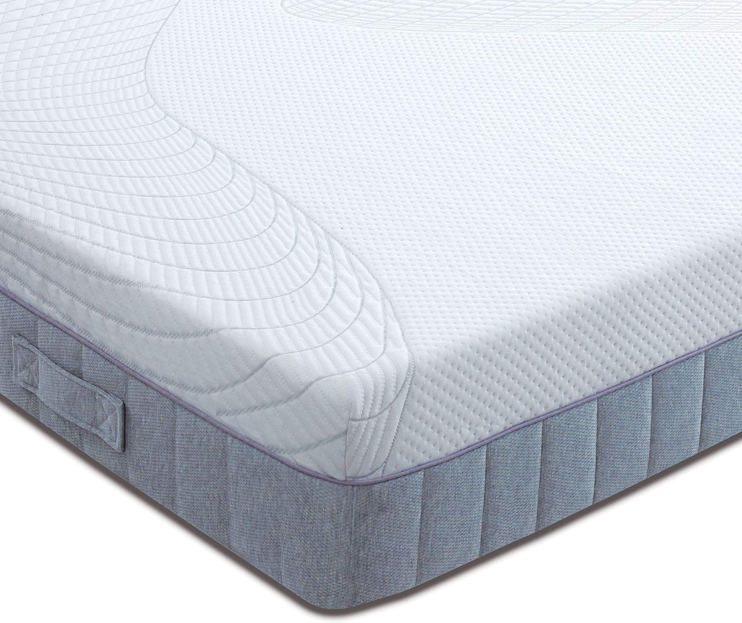Nytex Hybrid Mattress, Memory Foam and 1000 Pocket Springs, Medium-Firm Orthopaedic Support, Reactive Fresh Cover, Made in the UK, 10 Year Guarantee (Small Double 120x190cm)
