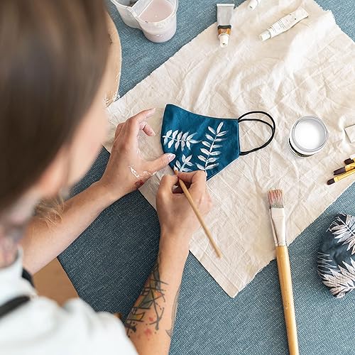 Miniatura 7 de MyArtscape Pintura acrílica blanca titanio, botella de 10 onzas, calidad artística, resistente a la luz, cuerpo pesado, color vibrante, gran