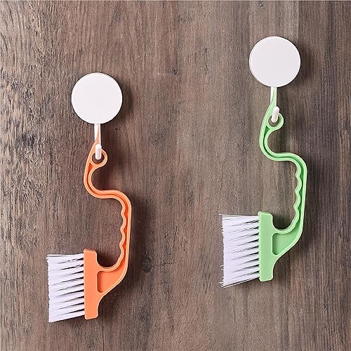 Miniatura 7 de Slick- Cepillo de limpieza de riel de ventana, paquete de 2, cepillo de limpieza de ventanas, cepillo de limpieza de ranuras de ventana, limpiador