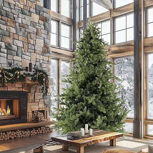 Miniatura 10 de Fraser Hill Farm Foxtail - Árbol de Navidad de pino, 6.5 pies de alto, árbol de imitación incluye control remoto, luces LED transparentes multicolor