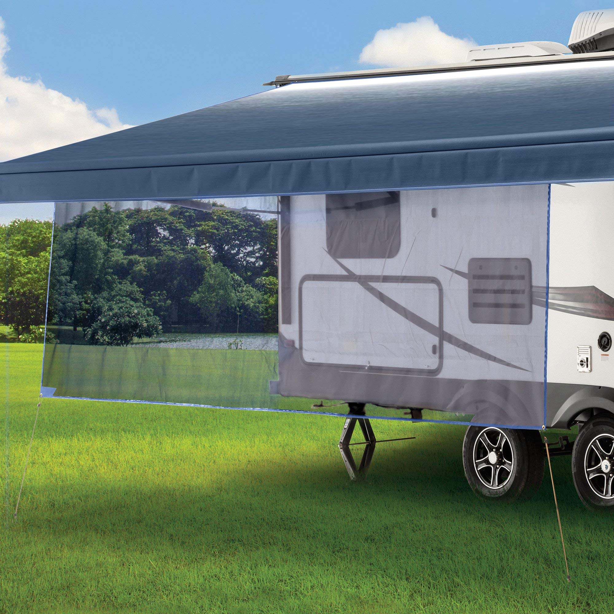 Auvent Dometic 930015.H10 bleu 15' pour camping-car et caravane