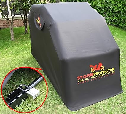 stormprotector motorcycle shelter