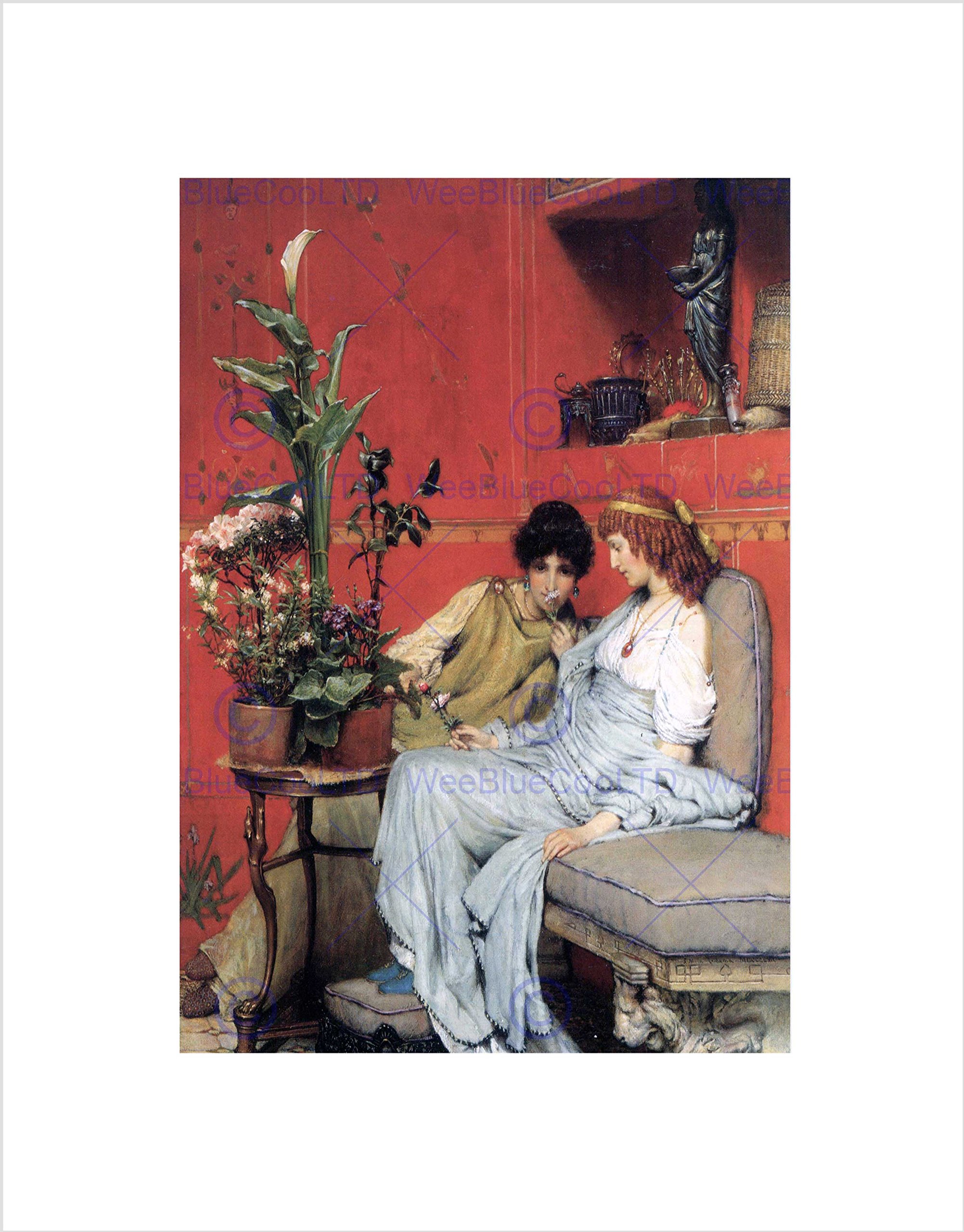 Wee Blue Coo Lawrence Alma Tadema Penetralia Old Master Wall Art Print