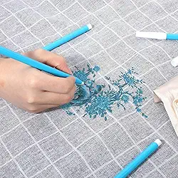 Materiais de costura, 1 caneta marcador de costura de tecido lavável, azul