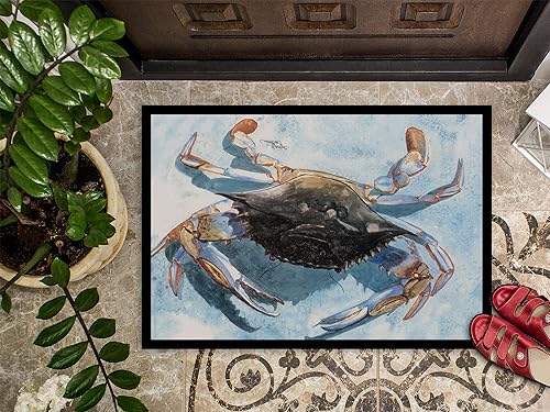 Miniatura 3 de Caroline's Treasures 8055-JMAT - Felpudo de cangrejo de 24 x 36 pulgadas, para interiores y exteriores, para entrada, antideslizante, lavable, de