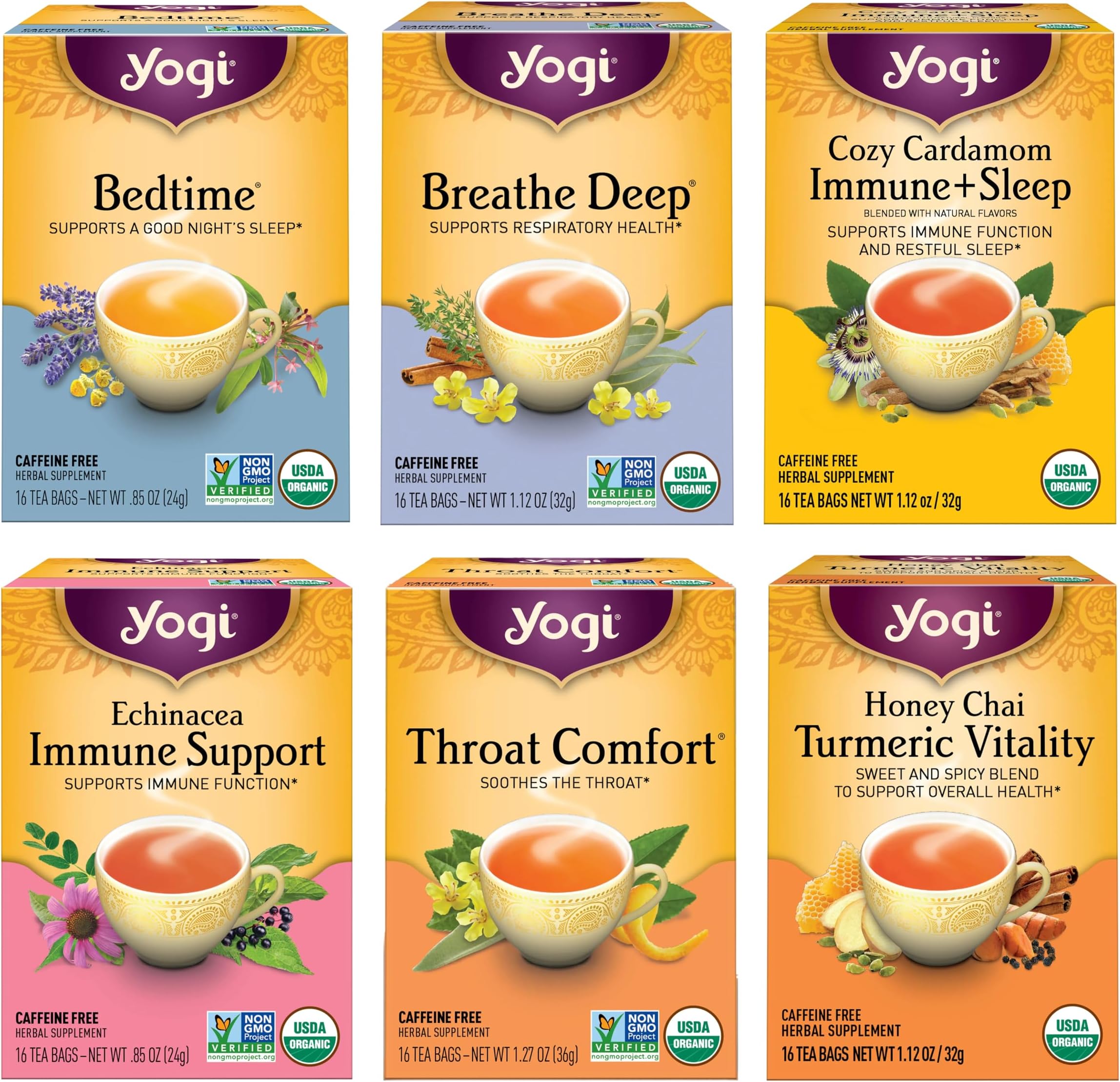 Yogi Get Well Variety Pack Tea Sampler