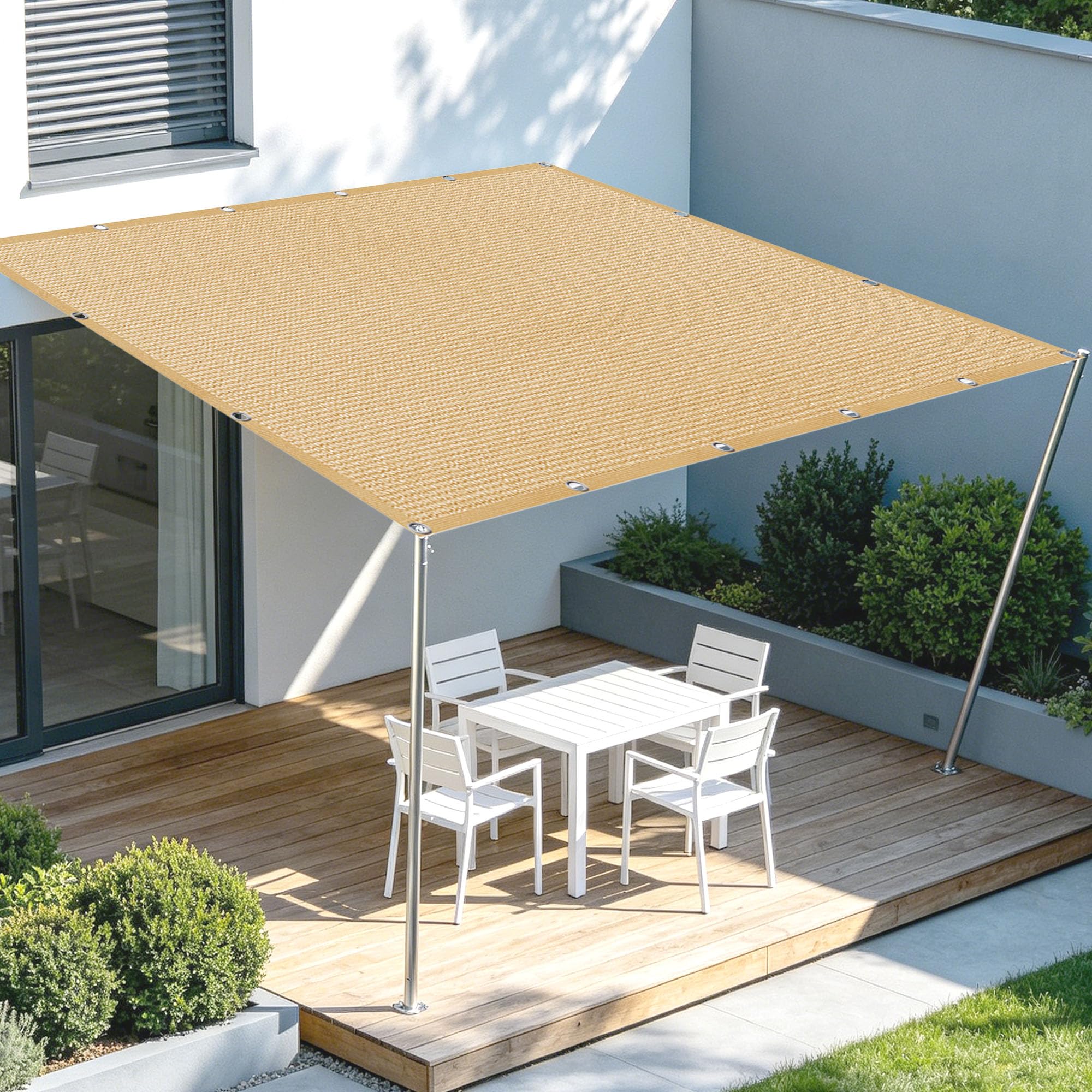 Filet d'ombrage rectangulaire résistant pour couverture potager