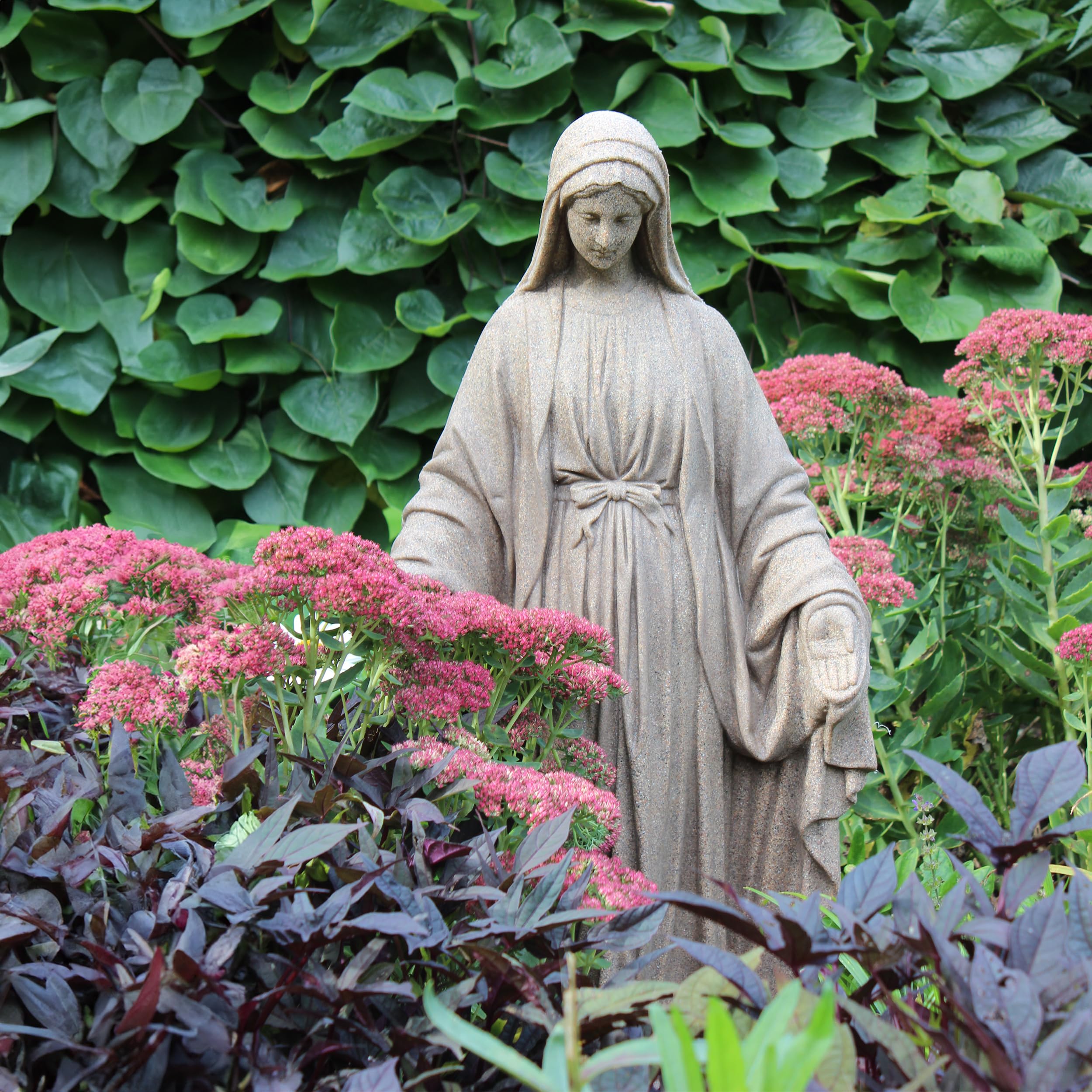 Amazon.com : Emsco Group Virgin Mary Statue - Natural Sandstone
