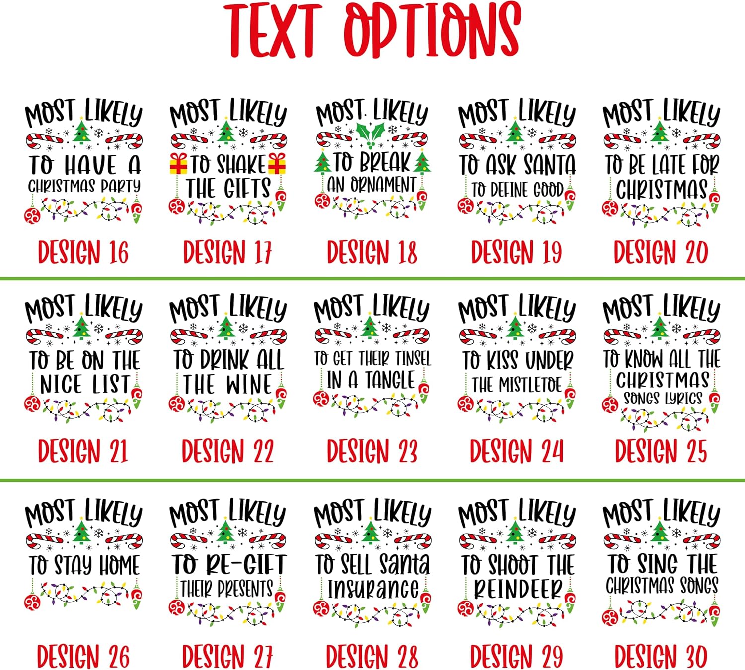 Personalized Most Likely to Christmas Tshirts, Family Matching Christmas Shirts, Funny Christmas Tshirts, Most Likely Shirts - Image 3