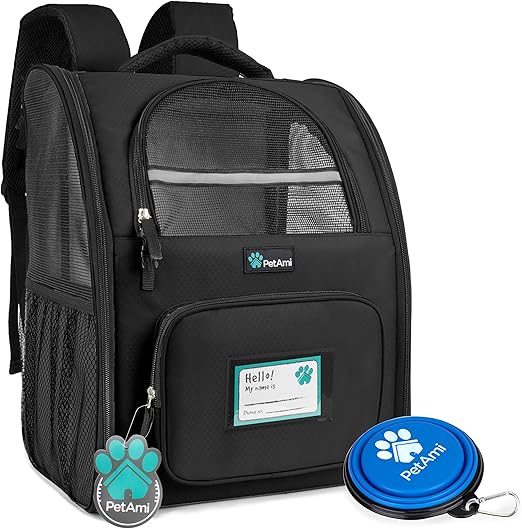 PetAmi Deluxe Pet Carrier Backpack for Small Cats and Dogs