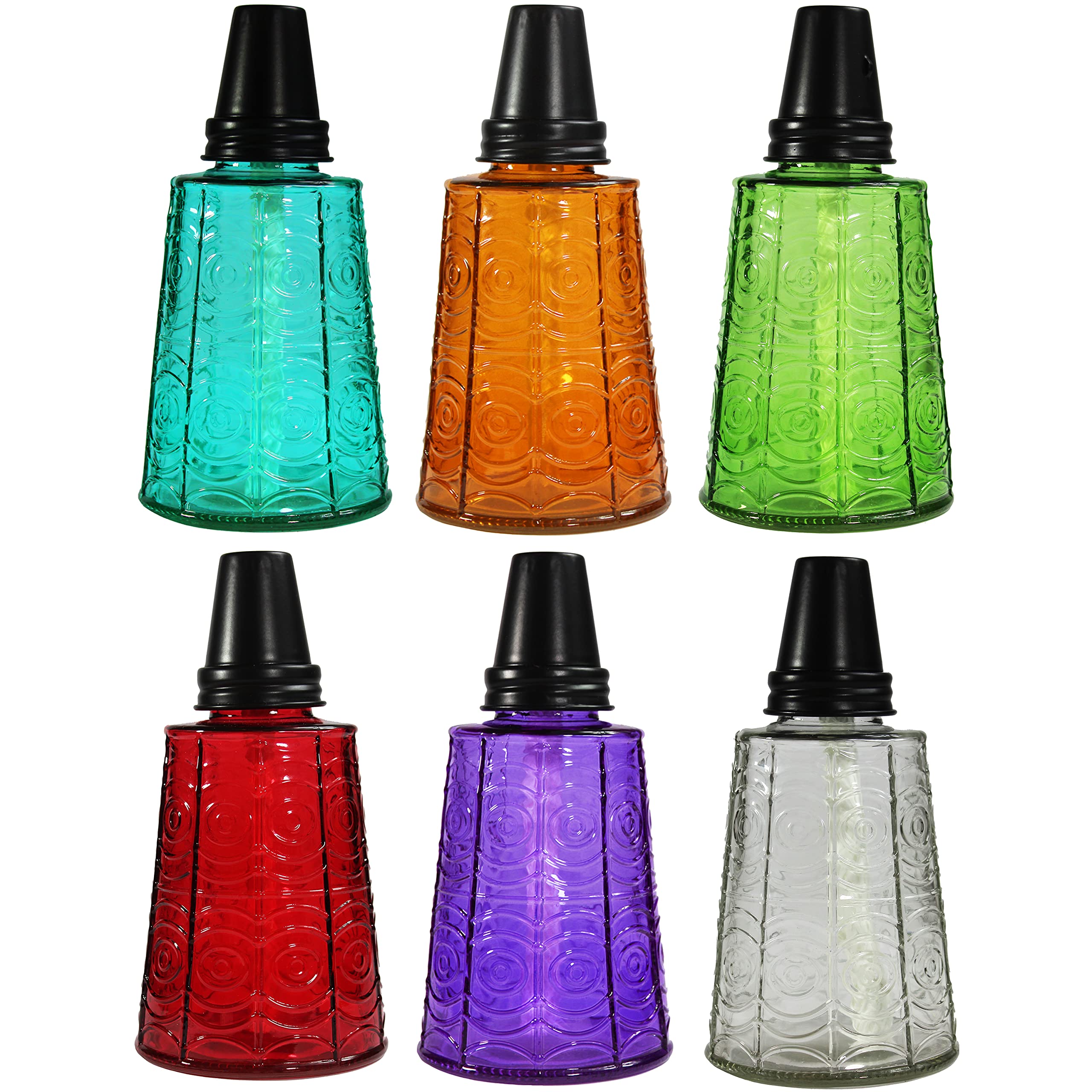 Seraphic Set di 3 torce da tavolo alla citronella per patio esterno, 473,6 g, candele decorative alla citronella, per terrazza esterna, giardino, feste, set da 3 pezzi
