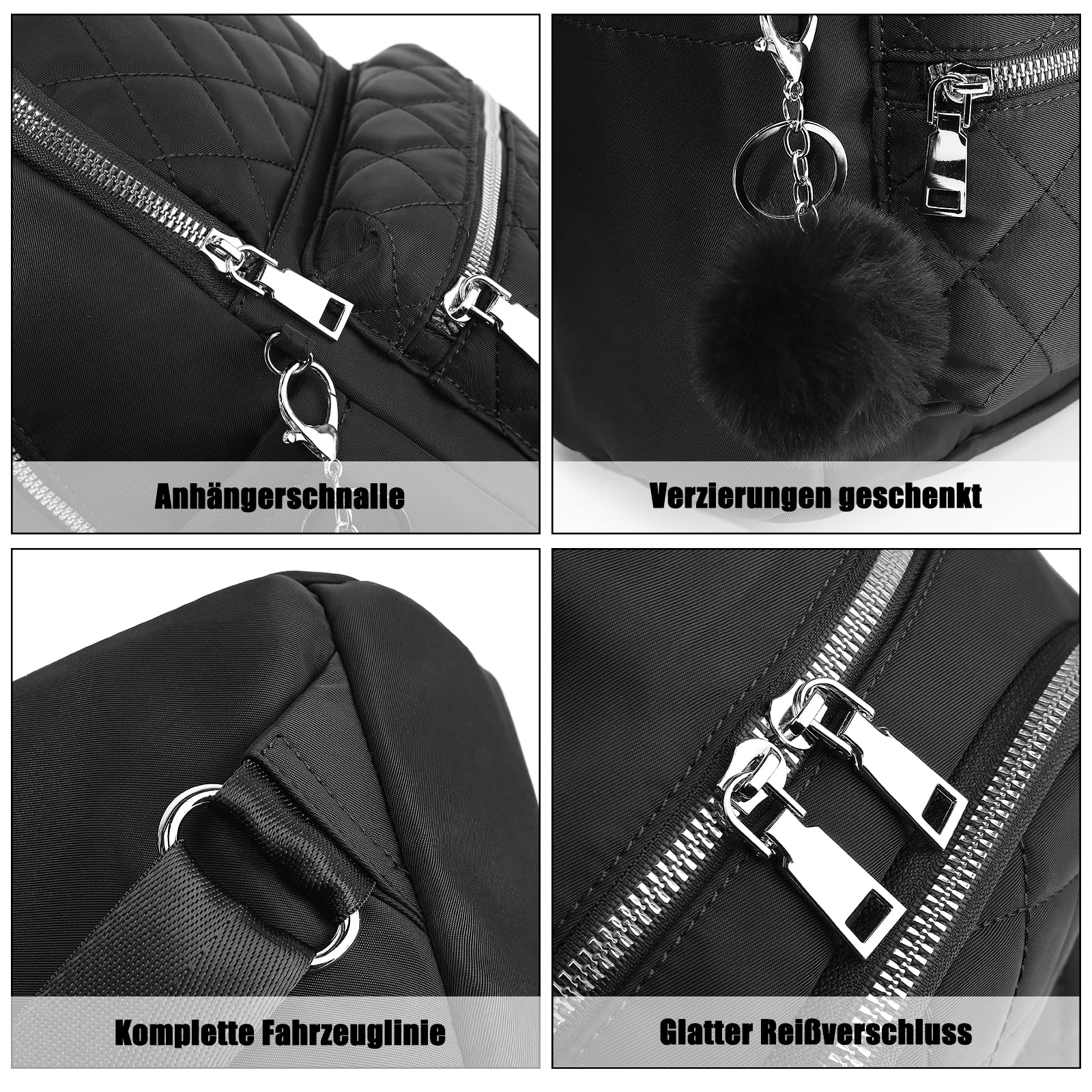 TANTOMI Rucksack Damen Klein, Cityrucksack Wasserdicht Rucksäcke Daypacks Damen Rucksackhandtaschen Rucksack Für Lässig Schule Travel Wandern Arbeit