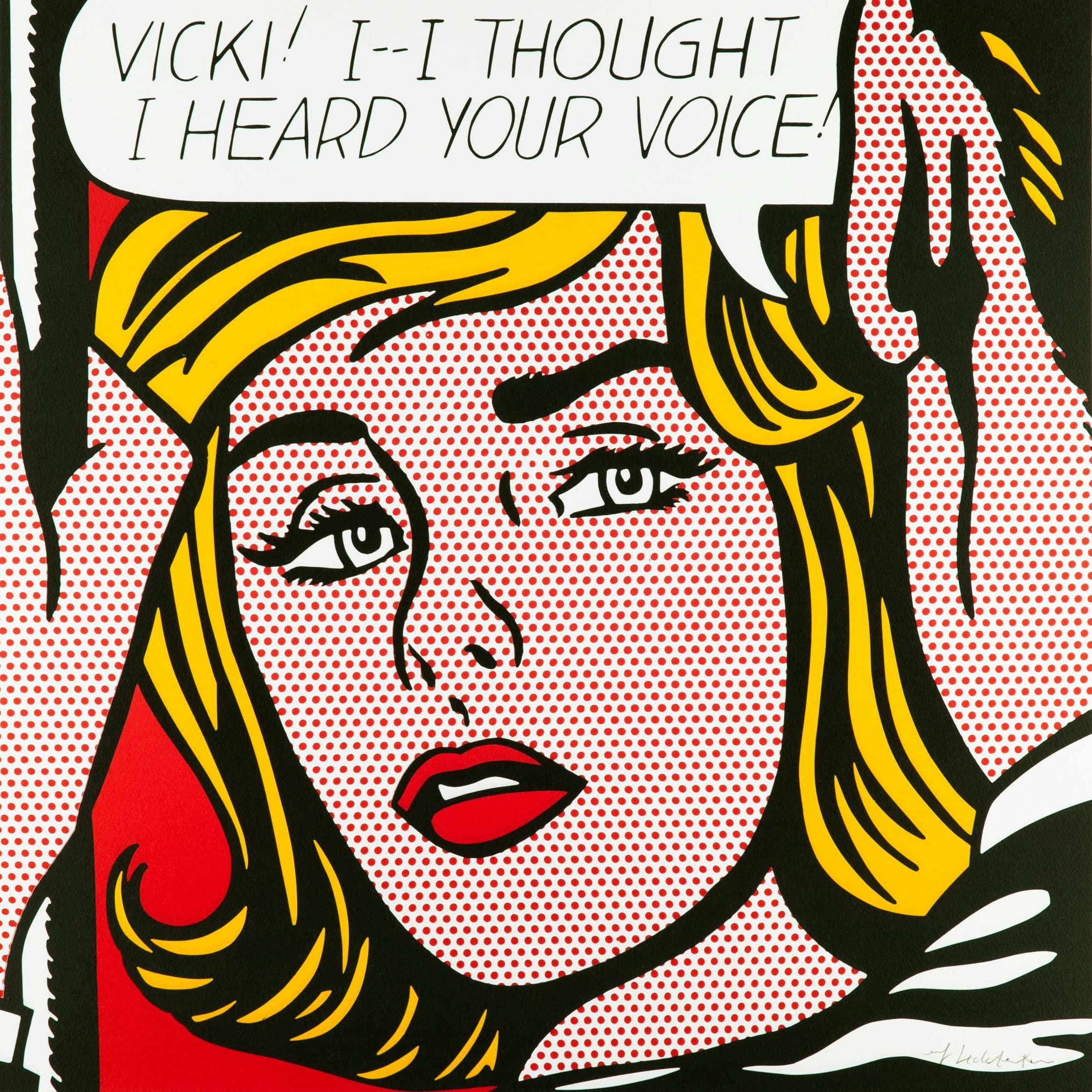 Tallenge - Vicki l Thought I Heard Your Voice - Roy Lichtenstein