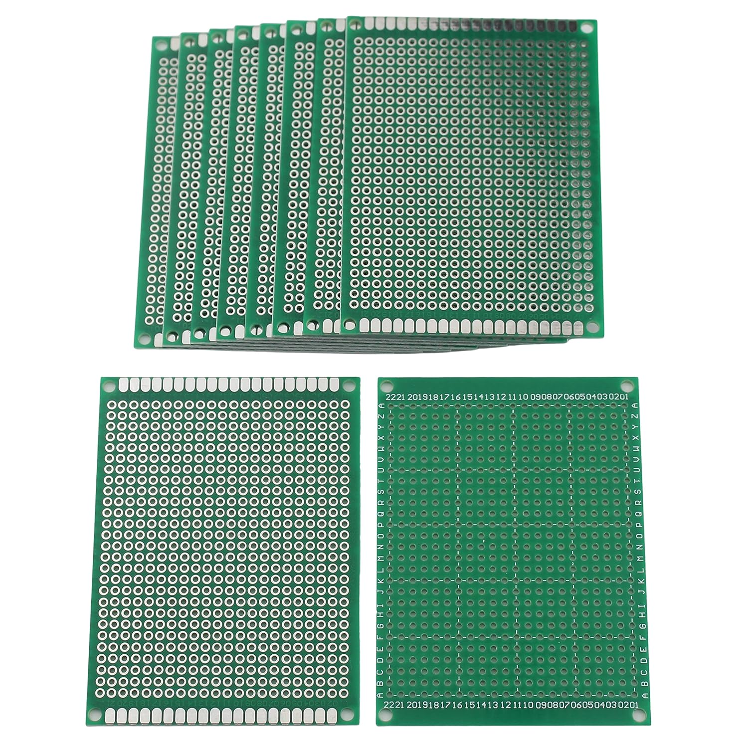 Single Sided Universal PCB Prototype Soldering Circuit Board - 6x8cm (10 Pack)