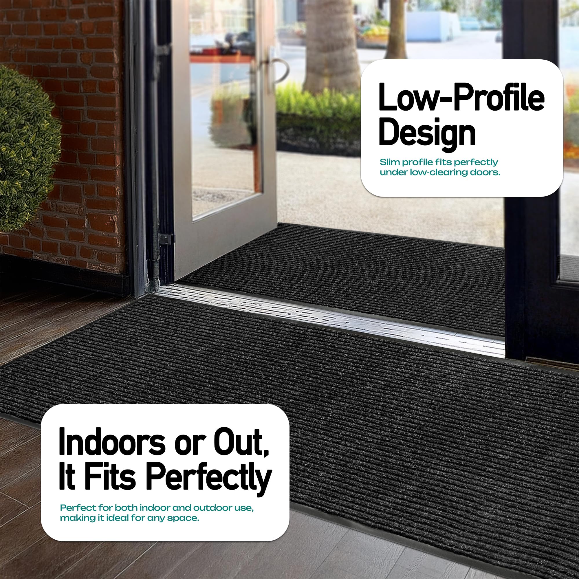 MaxMat Extra Large Commercial Floor Mat - Black -5