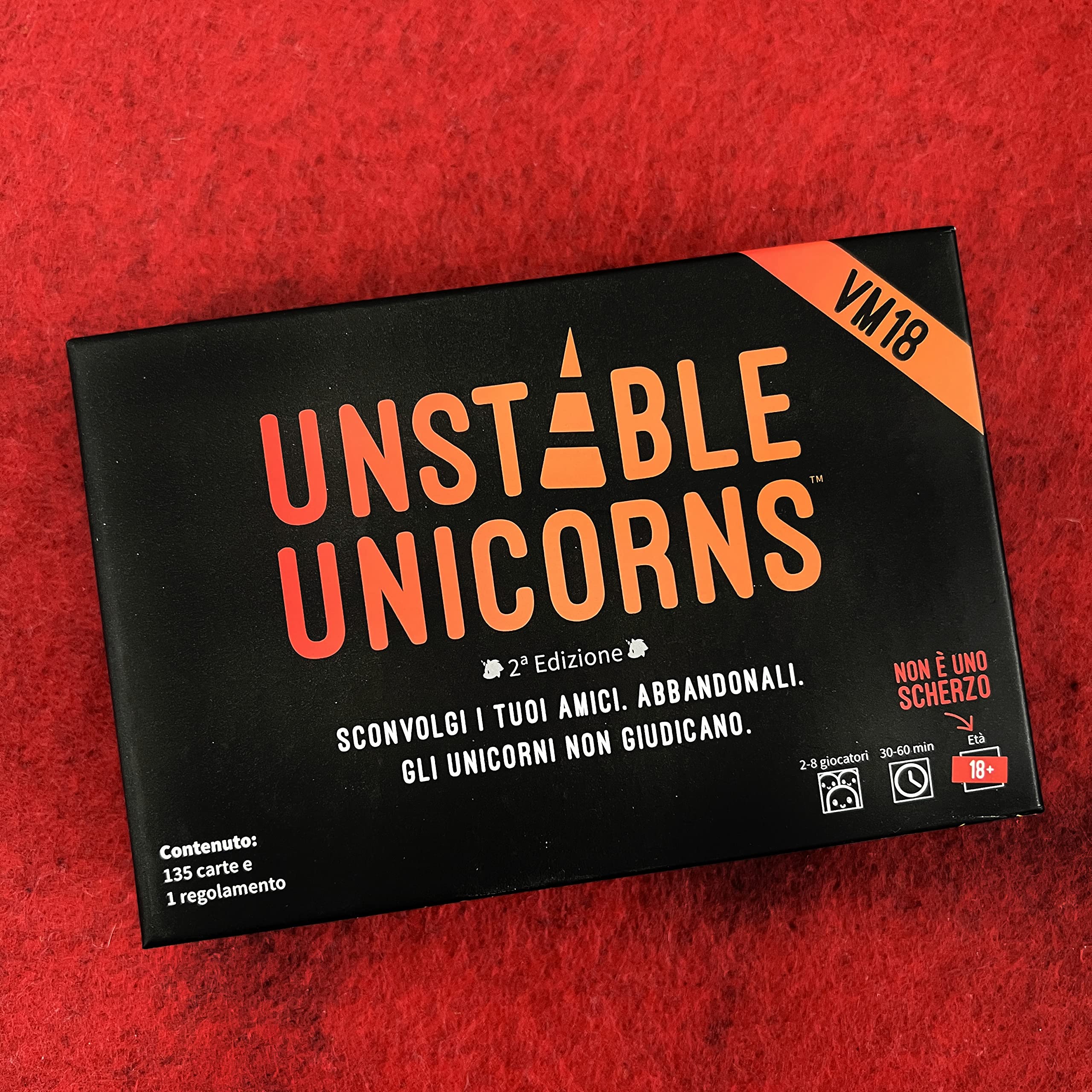 Asmodee - Unstable Unicorns VM18, Gioco da Tavolo per Adulti, Edizione in Italiano, 8583 & Unstable Unicorns