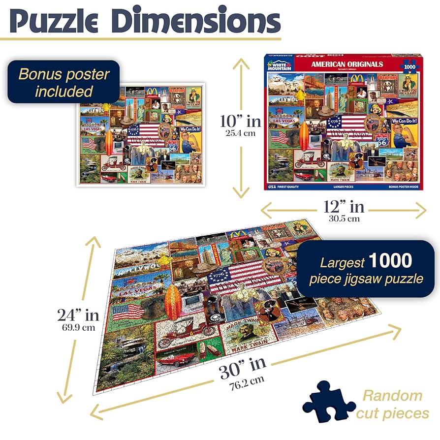 アメリカ製 高級ジグソーパズル 1,017ピース Liberty Puzzles アメリカ製 高級ジグソーパズル 1,017ピース Liberty Puzzles