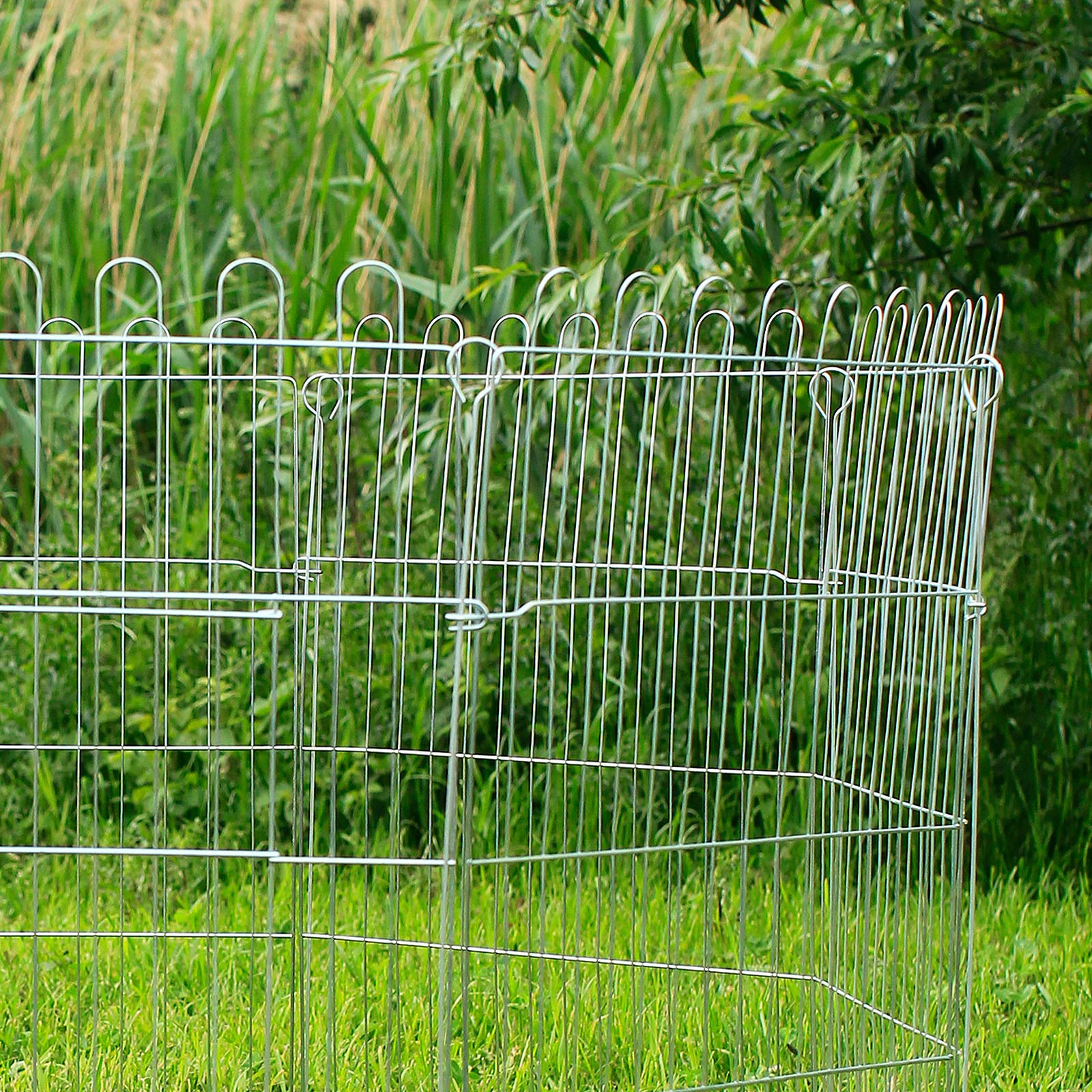 lionto Recinto per Cani Gatti Cuccioli Gabbia per Animali di Piccola Taglia, (L) 59x78 cm