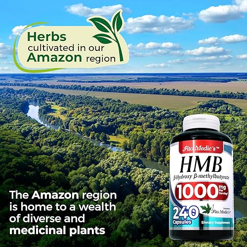 Miniatura 5 de FITO MEDIC'S Laboratorio  hmb  240 cápsulas  1000 mg  Suplemento hmb  ácido libre de hmb  beta-hidroxibutirato  Extracto de concentrado  Ultra alta