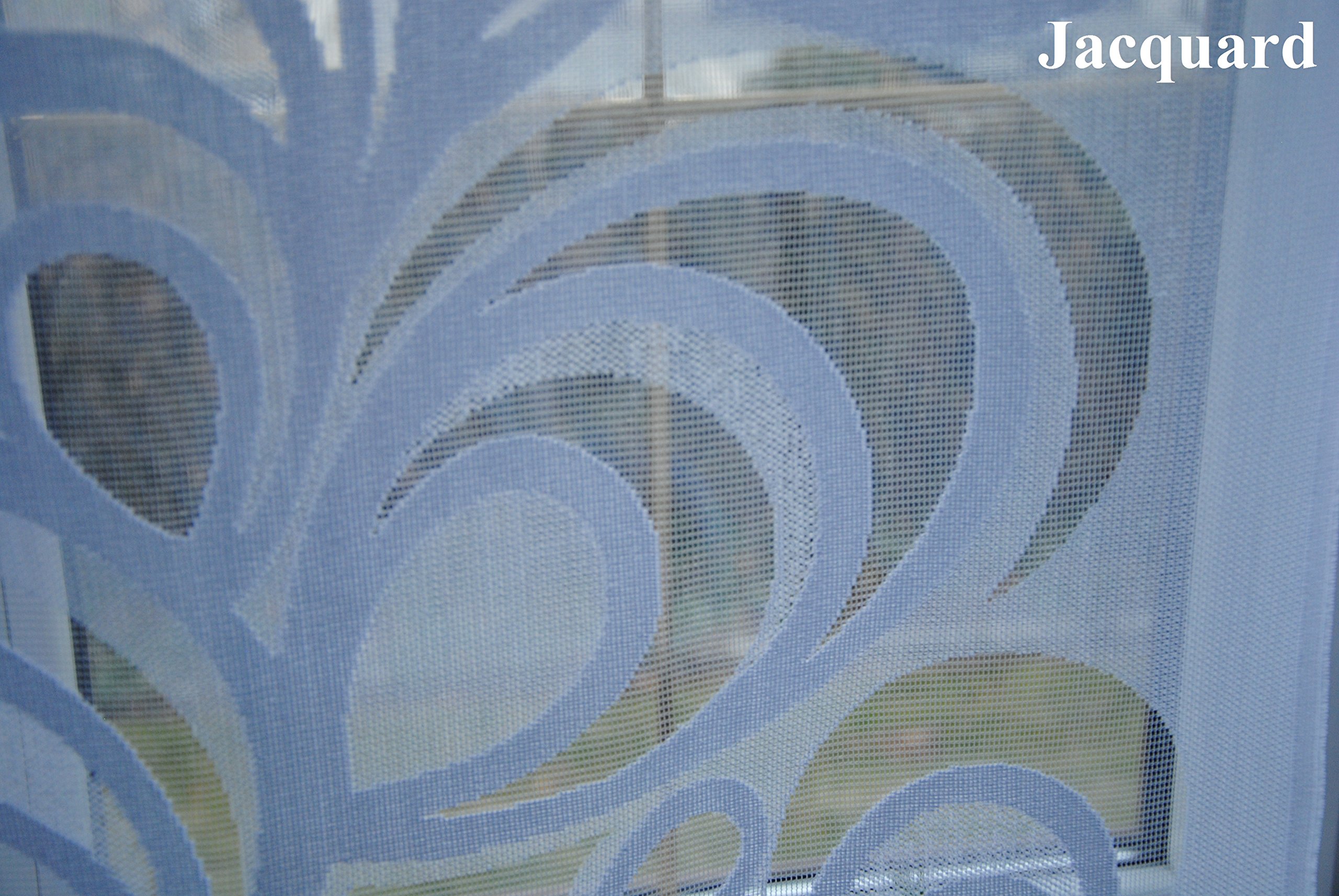 HG-Amelia Rideau de balcon design moderne (motif 1)
