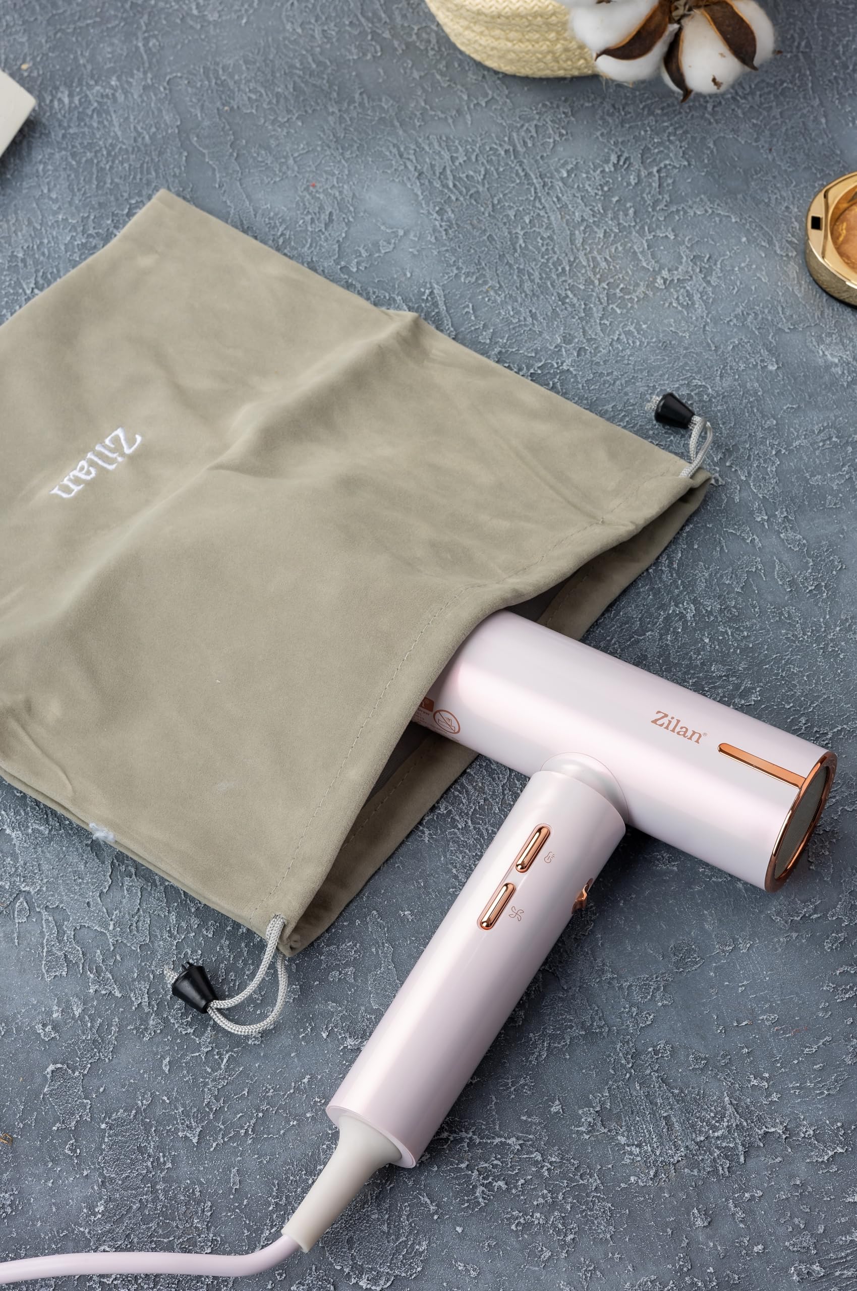 Profi Haartrockner BLDC Motor 110.000 U/min für Schnelles Trocknen Ionen Haarföhn Styling Föhn Haar Trockner Fön für Privat & Friseur IQ-Technologie Memory-System Auto Cleaning LED-Anzeige Cool Shot