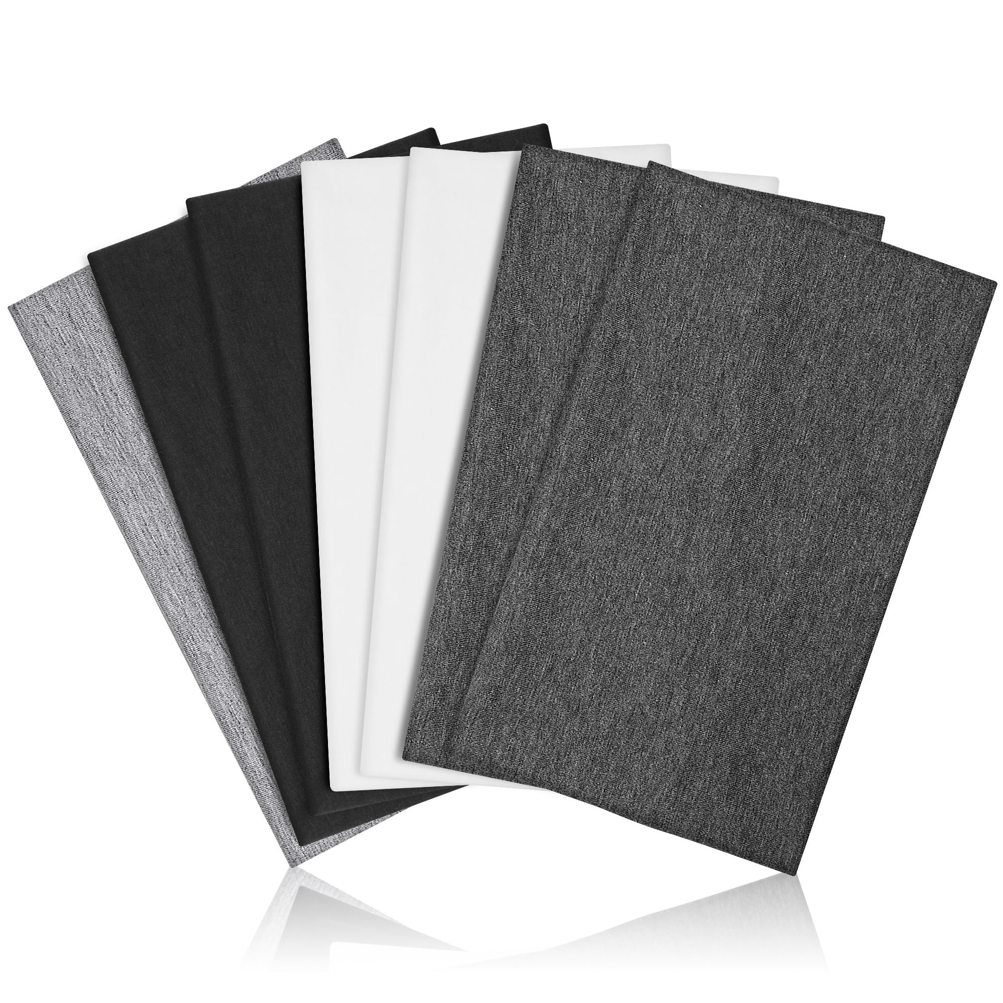 DiyJibb Haarbänder für Damen, 7 Stück, breite Stoff-Haarbänder für Workout, Yoga, Hautpflege und Alltag, weich und dehnbar