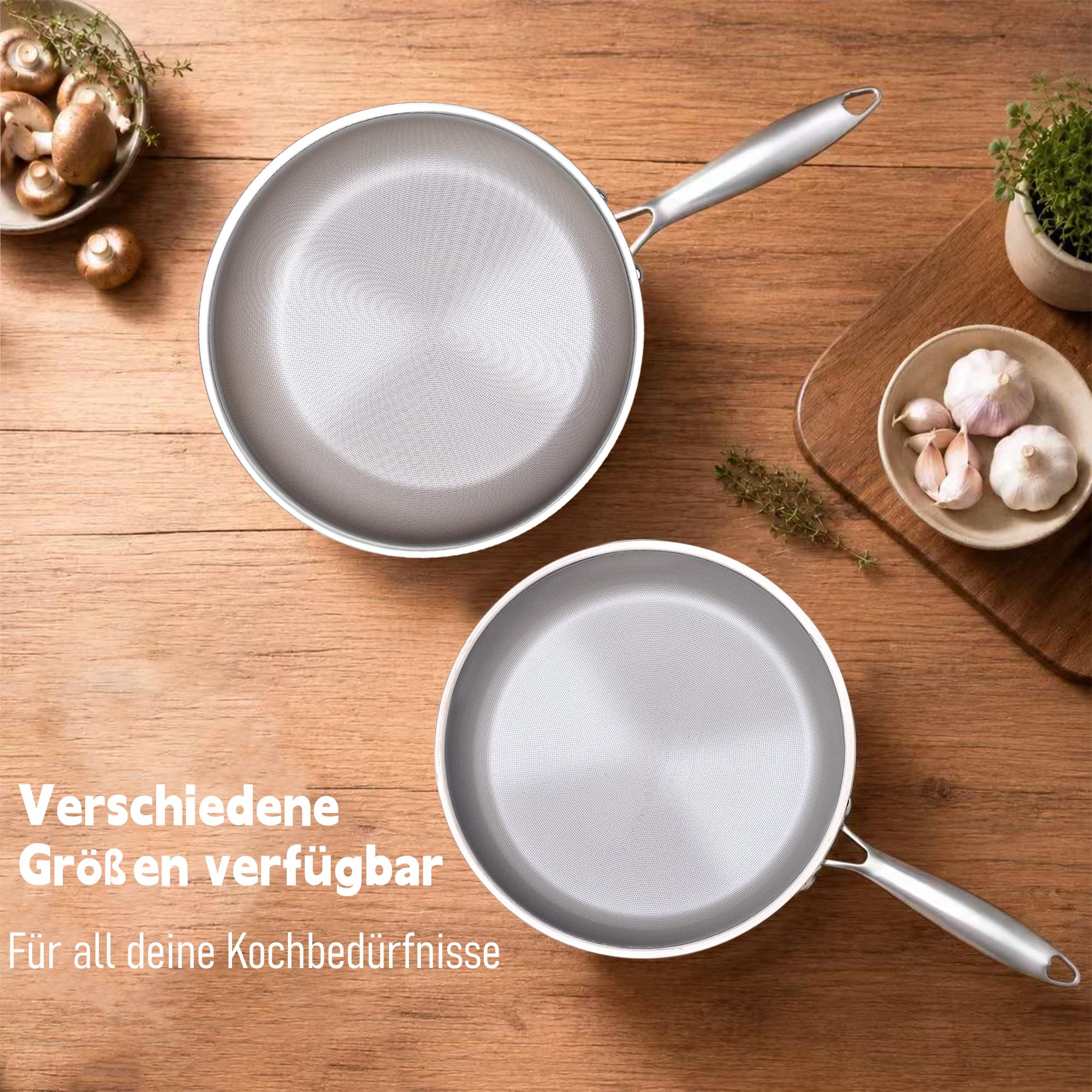 SSGP Titan-Bratpfanne, 28cm, 3-Schicht,PFOA-frei nur für den Herd geeignet