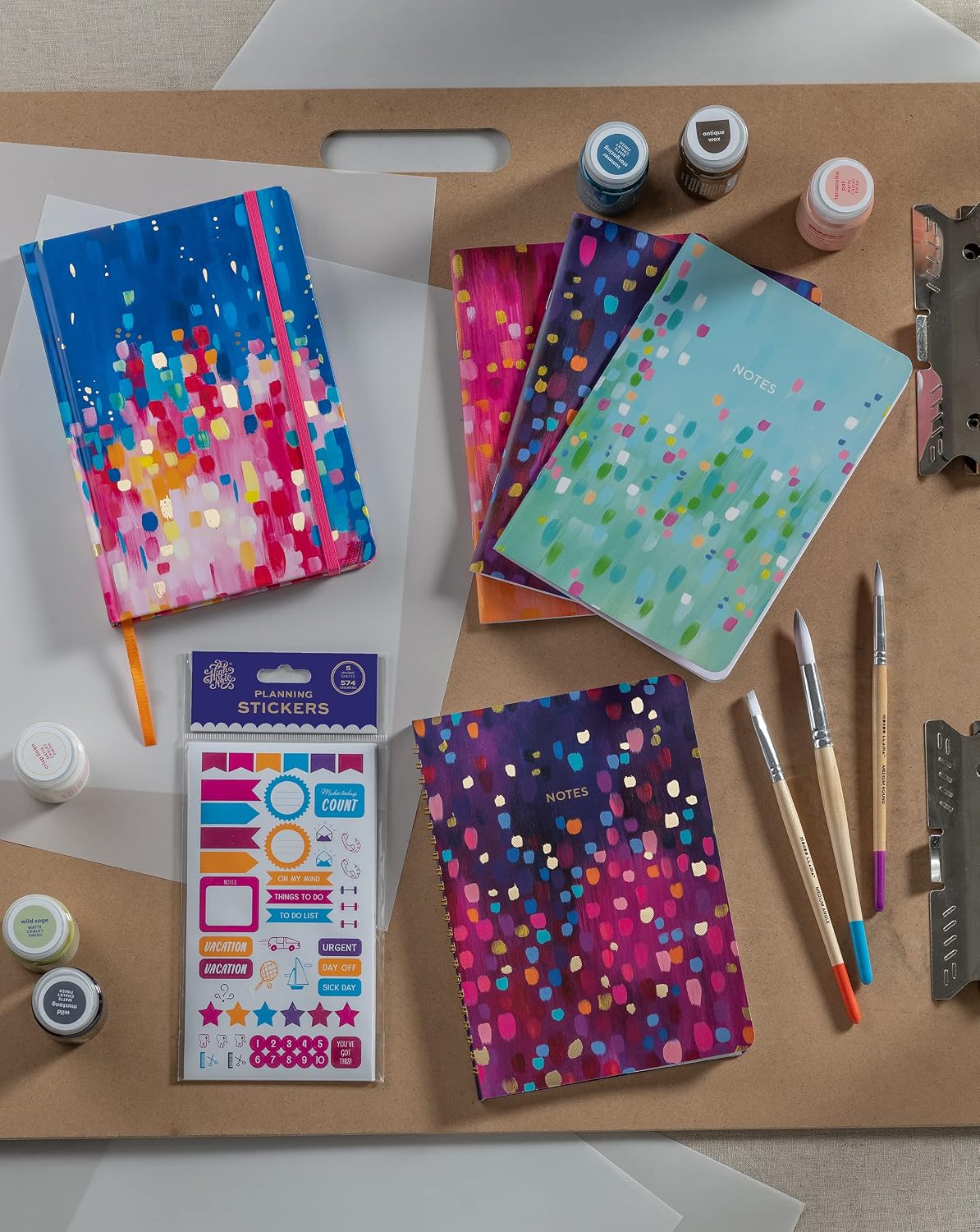 High Note Personal Planning Notebook, Fresh & Colorful, Non-Dated Planner with 144 Lined Pages, 6" x 8.25", Artistic Cover by Sarah Coey image 4