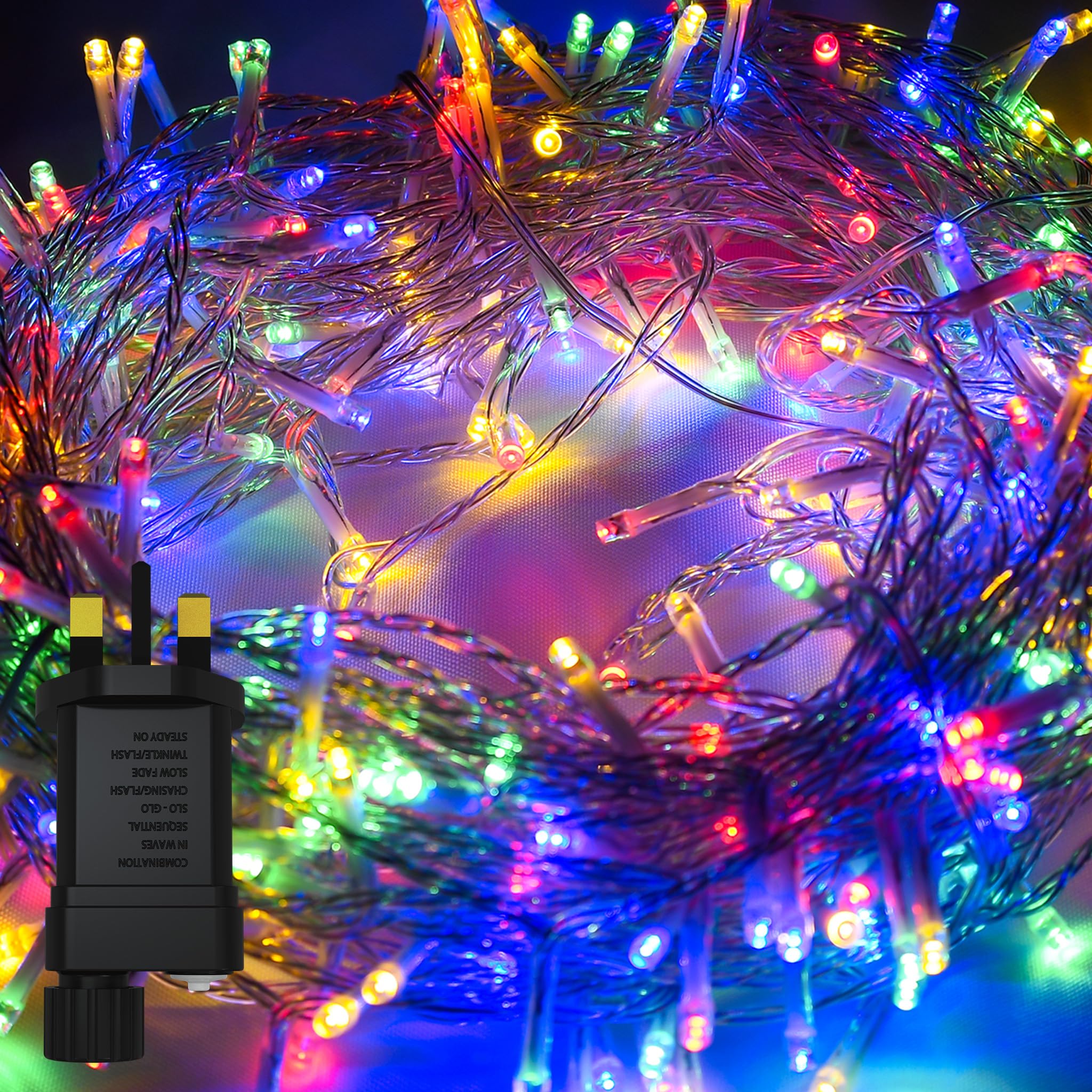 Yunvin Fairy Lights Plug in LED String Lights with 8 Modes 80M 800LED