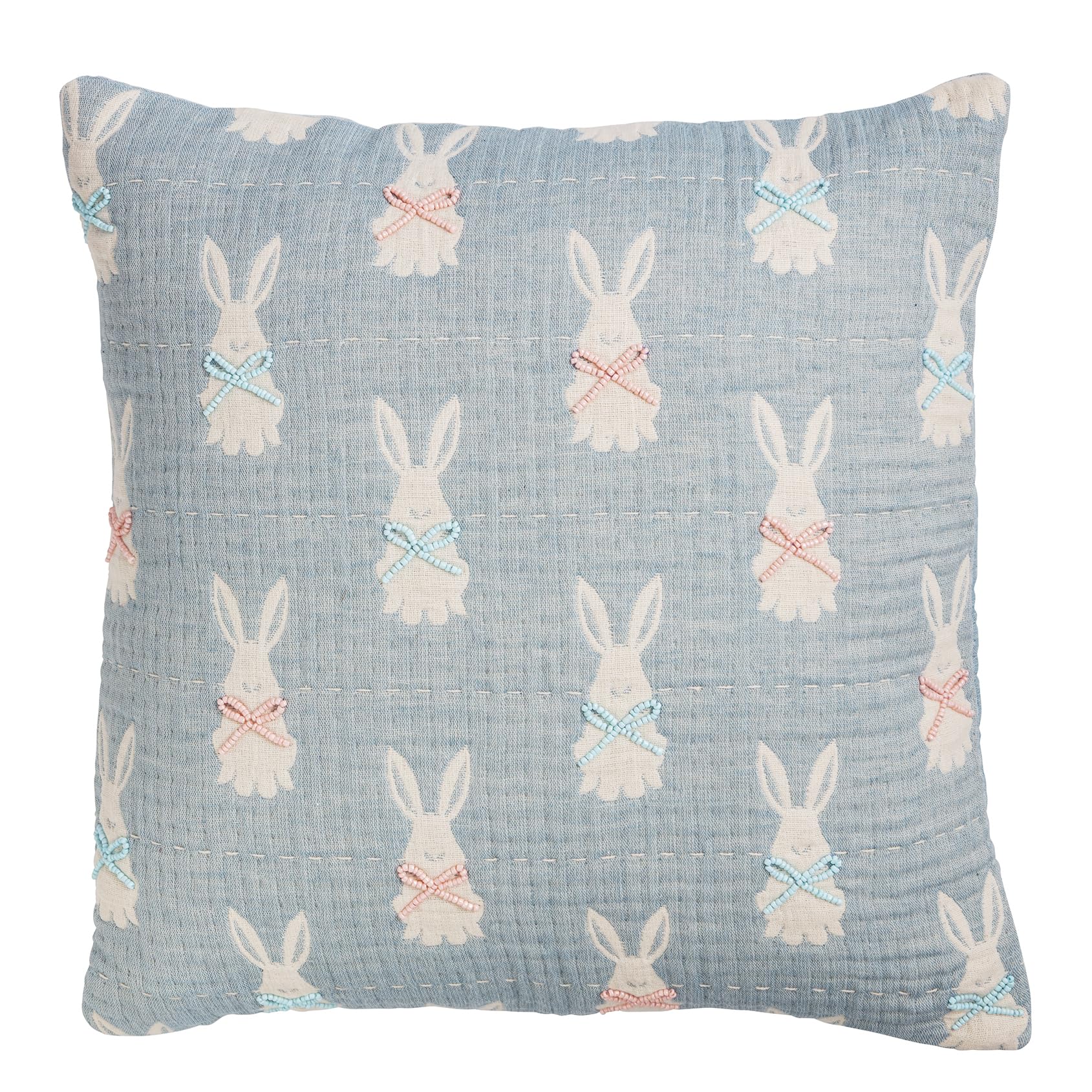 Mud Pie Easter Bunny Jacquard Pillow-image-48