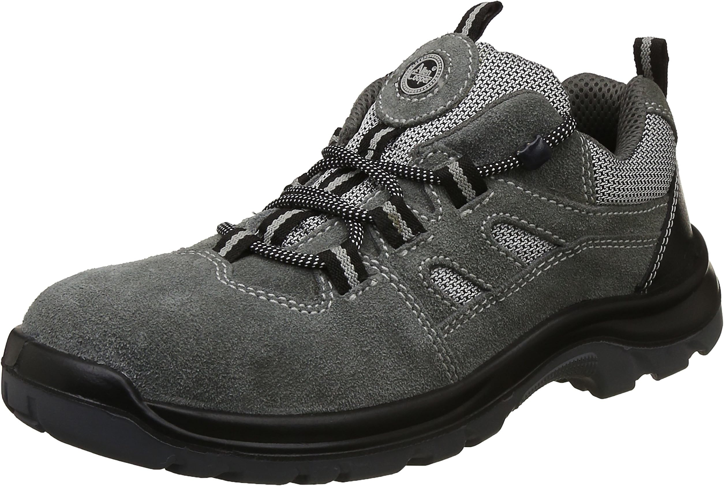 Allen Cooper AC-1439 Sports Series Safety Shoe, ISI Marked for is 15298 Pt-2, Steel Toe Cap for 200 Joules, Grey, Size 8