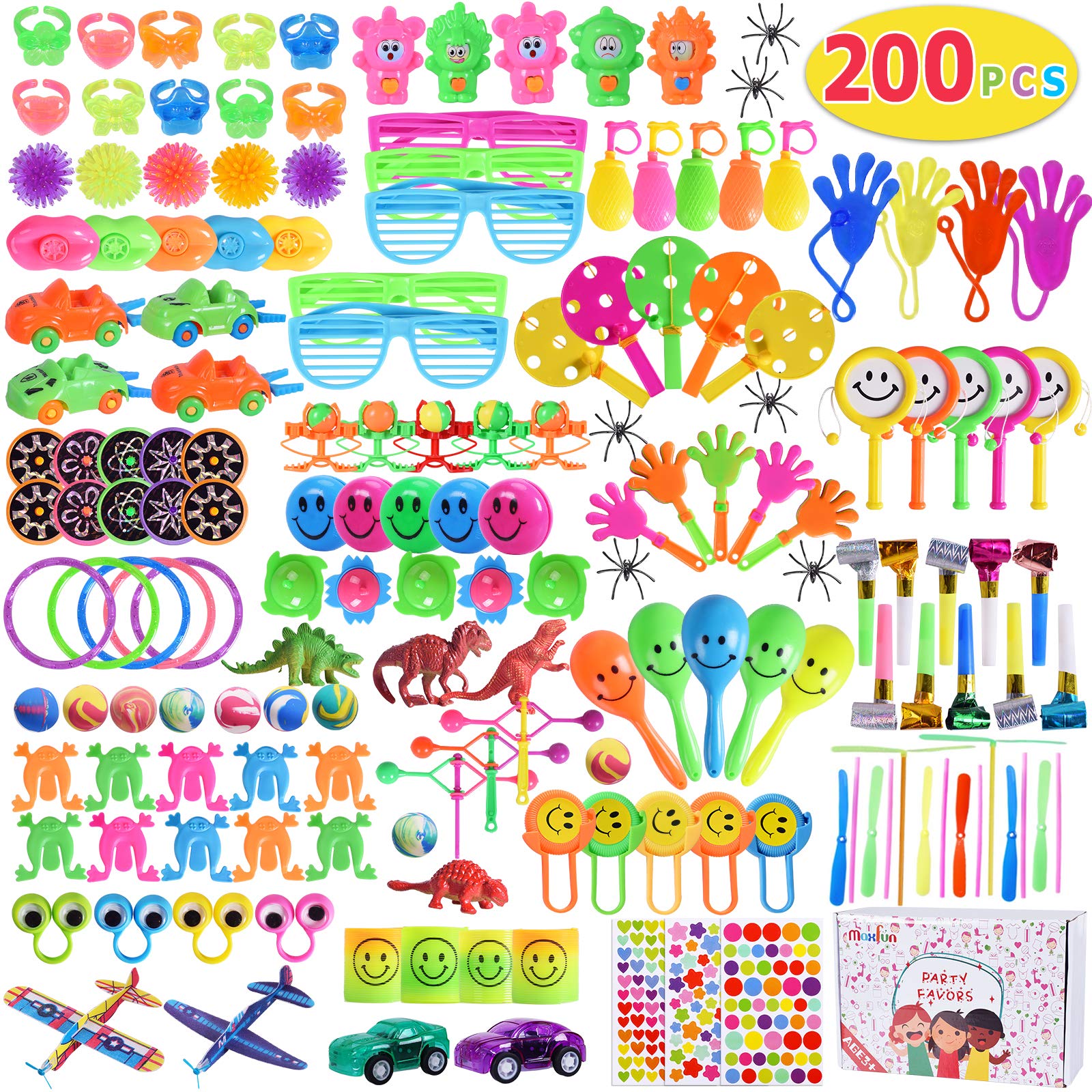 Buy Max Fun 200pcs Party Toys Assortment Party Favors for Kids Birthday ...