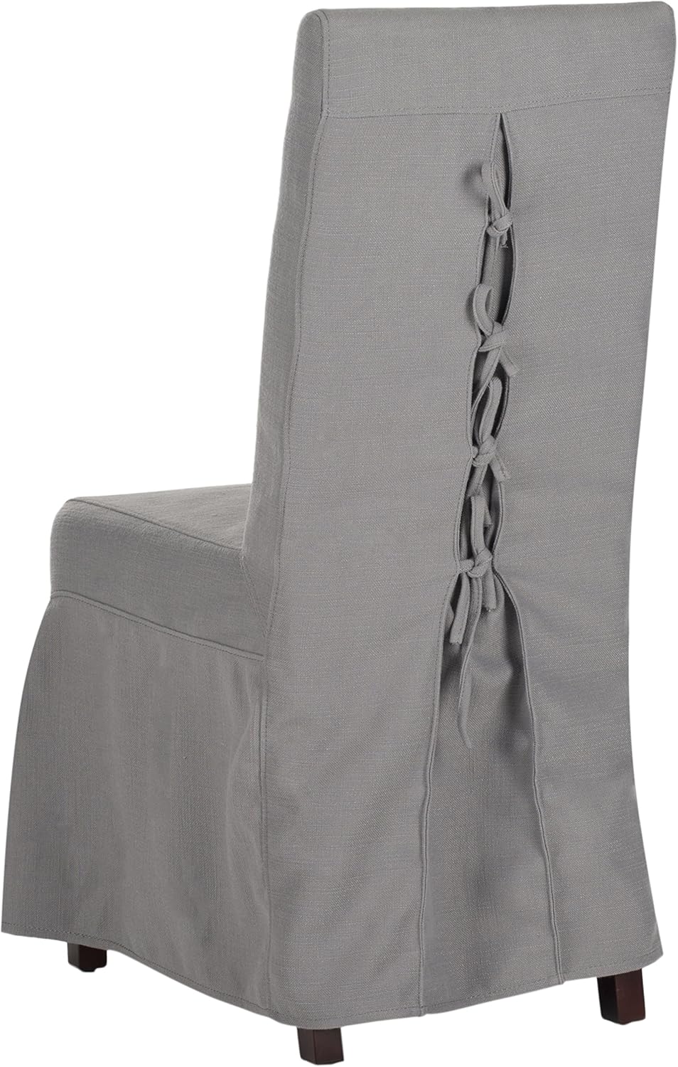 Safavieh Mercer Collection Adrianna Slipcover Chair, Artic Grey, Set of 2