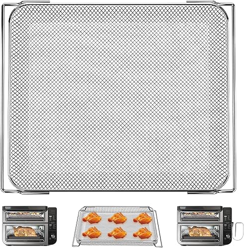 Miniatura 8 de Cesta para freidora de aire Ninja Foodi SP101 Digital Air Freidora Horno de encimera, 13.5 x 13.3 pulgadas, bandeja de accesorios para horno de