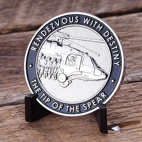 Miniatura 5 de Moneda de desafío aerotransportada del ejército de los Estados Unidos! Increíble moneda personalizada del ejército de EE. UU., moneda de desafío