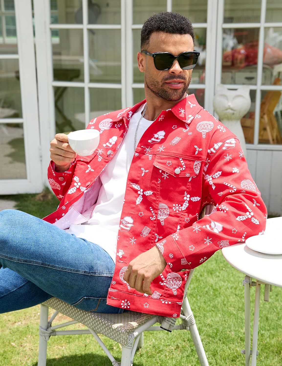 Bindefon Jaqueta jeans masculina de Natal para caminhoneiro, sem forro, estampada, para homens em promoção! Veja a oferta e mais achadinhos de Jaquetas & Casacos 6 Hoje é o melhor dia para comprar Bindefon Jaqueta jeans masculina de Natal para caminhoneiro, sem forro, estampada, para homens com aquele preço maroto! Promoção! Aproveite a oferta! 6