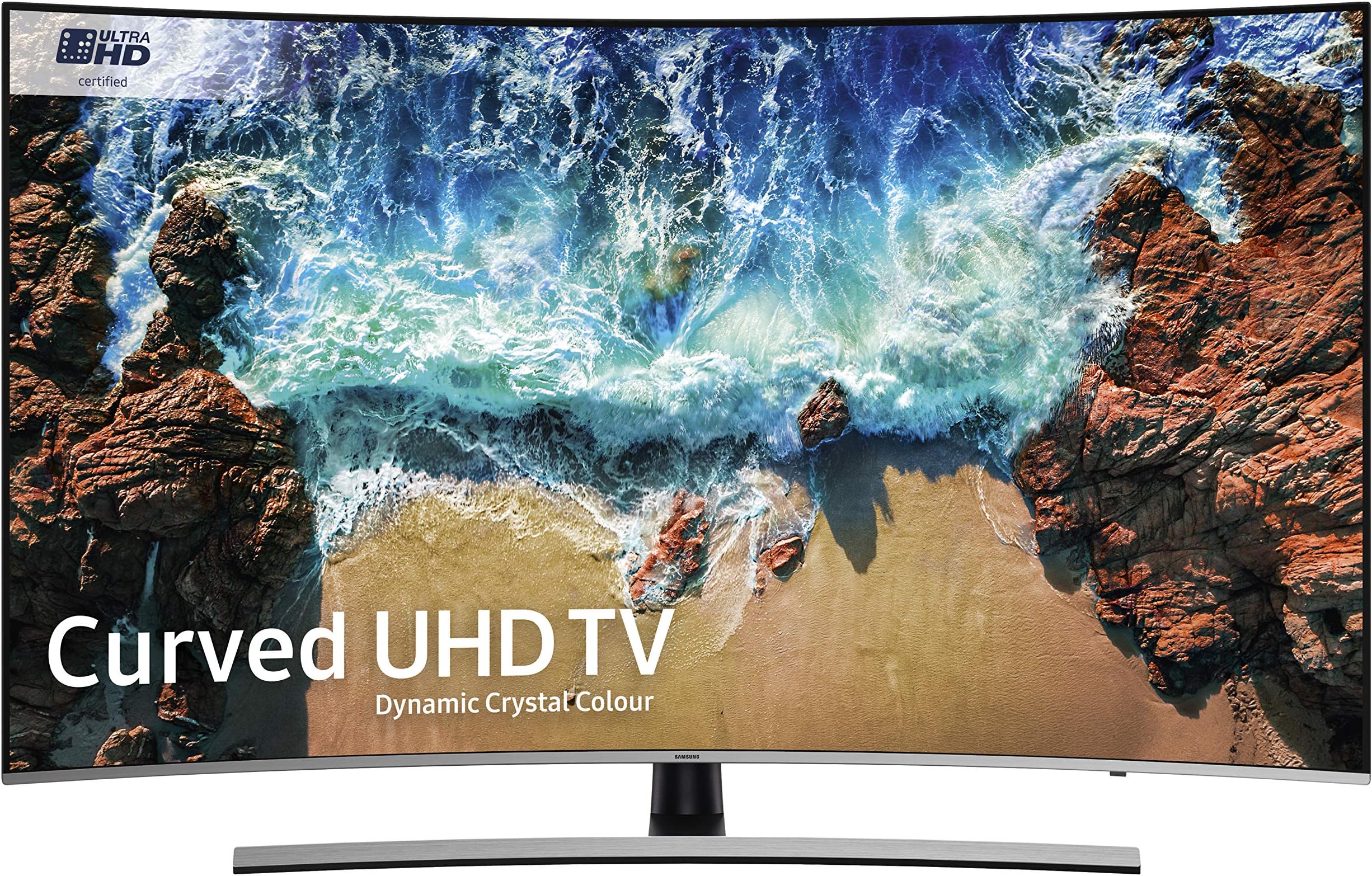 Samsung UE65NU8500 65-Inch Curved Dynamic Crystal Colour 4K Ultra HD Certified HDR 1000 Smart TV - Black/Silver (2018 Model) [Energy Class A+] [Energy Class A+]