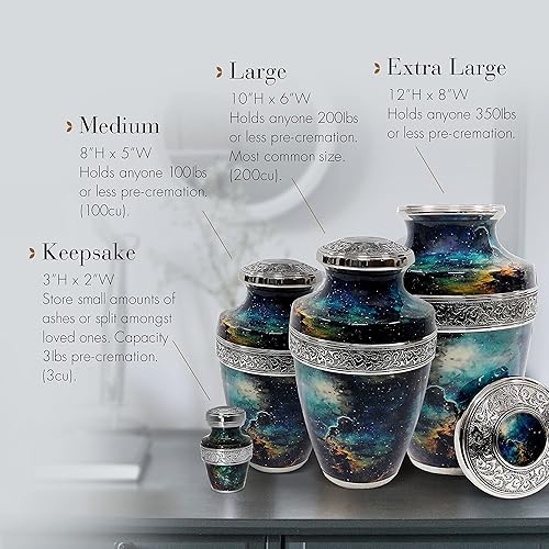 Miniatura 25 de Milky Way - Urnas de cremación para cenizas de adultos, urnas para cenizas, recuerdos de cremación para cenizas, urnas de cremación pequeñas