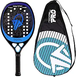 Raquete Beach Tennis Carbono 12k Total Pro 2025 + Capa | Leve e equilibrada | 1 ano de garantia