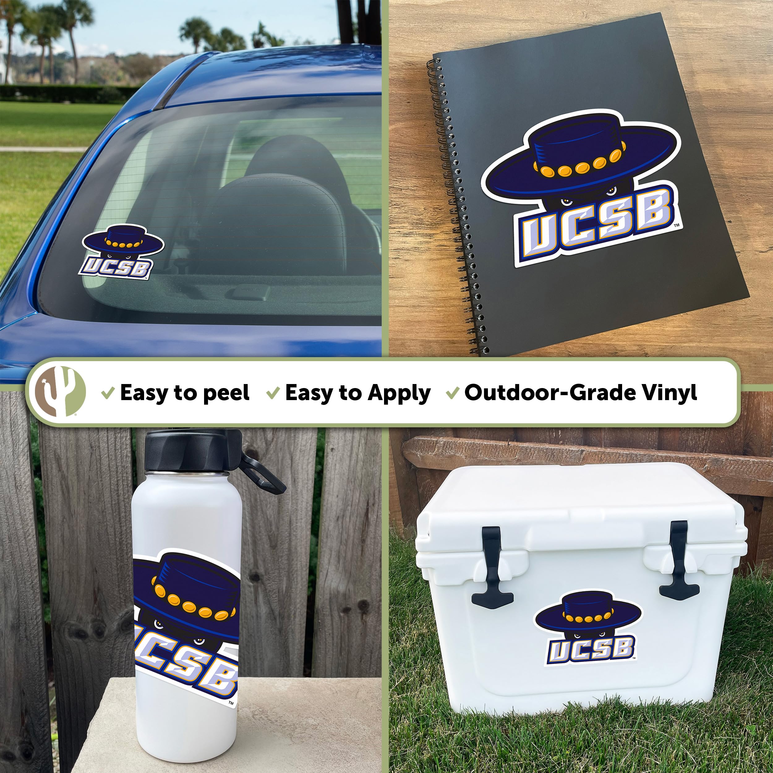 UCSB Full Sheet Sticker Pack – Officially Licensed Vinyl Decals For Laptop, Car, Water Bottle & More