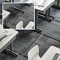 Vista 5 de D-Line 6ft Floor Cord Cover, Cable Protector, Hide Extension Cords, Protect Cords, Prevent Cable Trips, Heavy Duty Cord Hider - Cable Cavity = 0.63