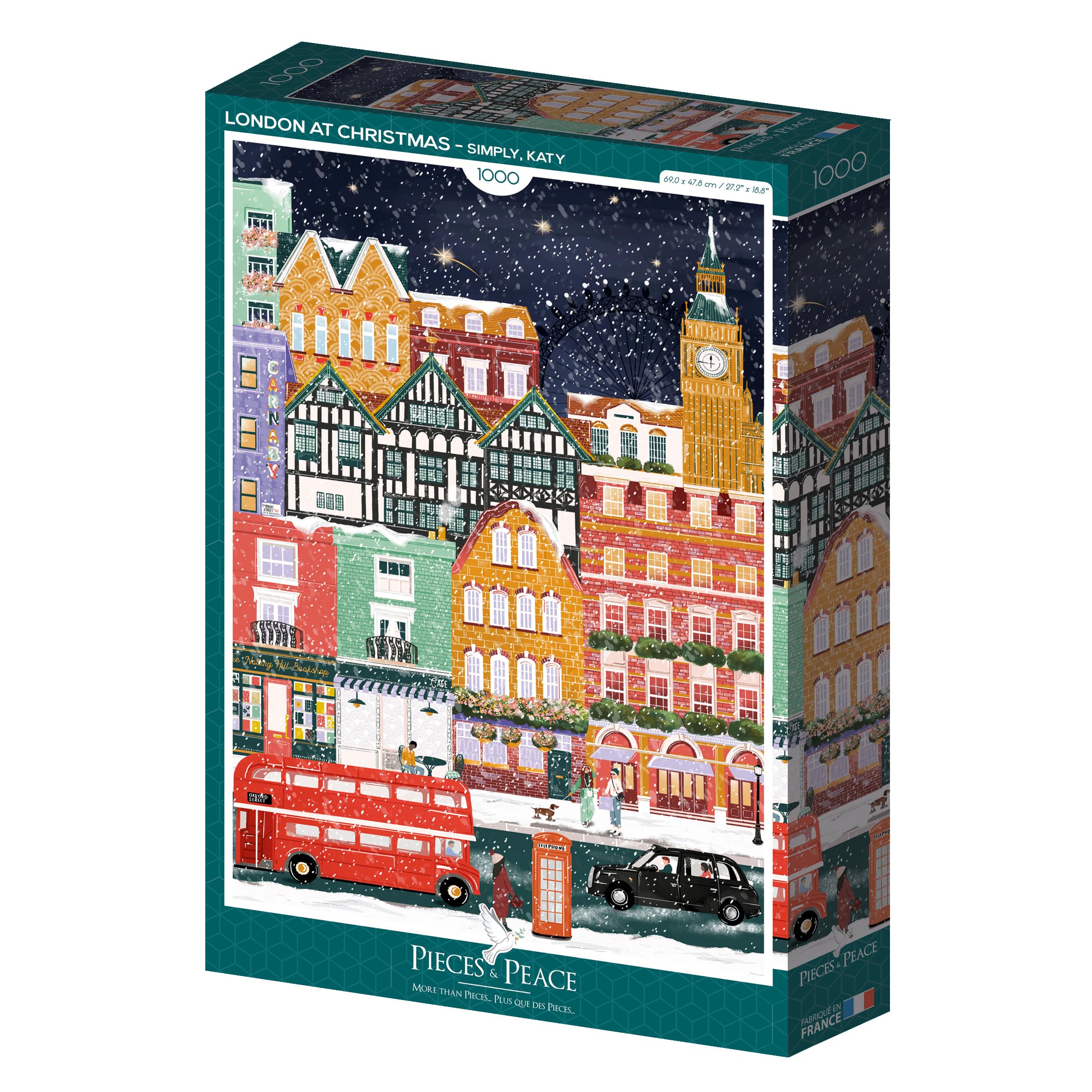Pieces & Peace Puzzle Londres Navidad 1000 piezas Puzzle Puzzle Puzzle