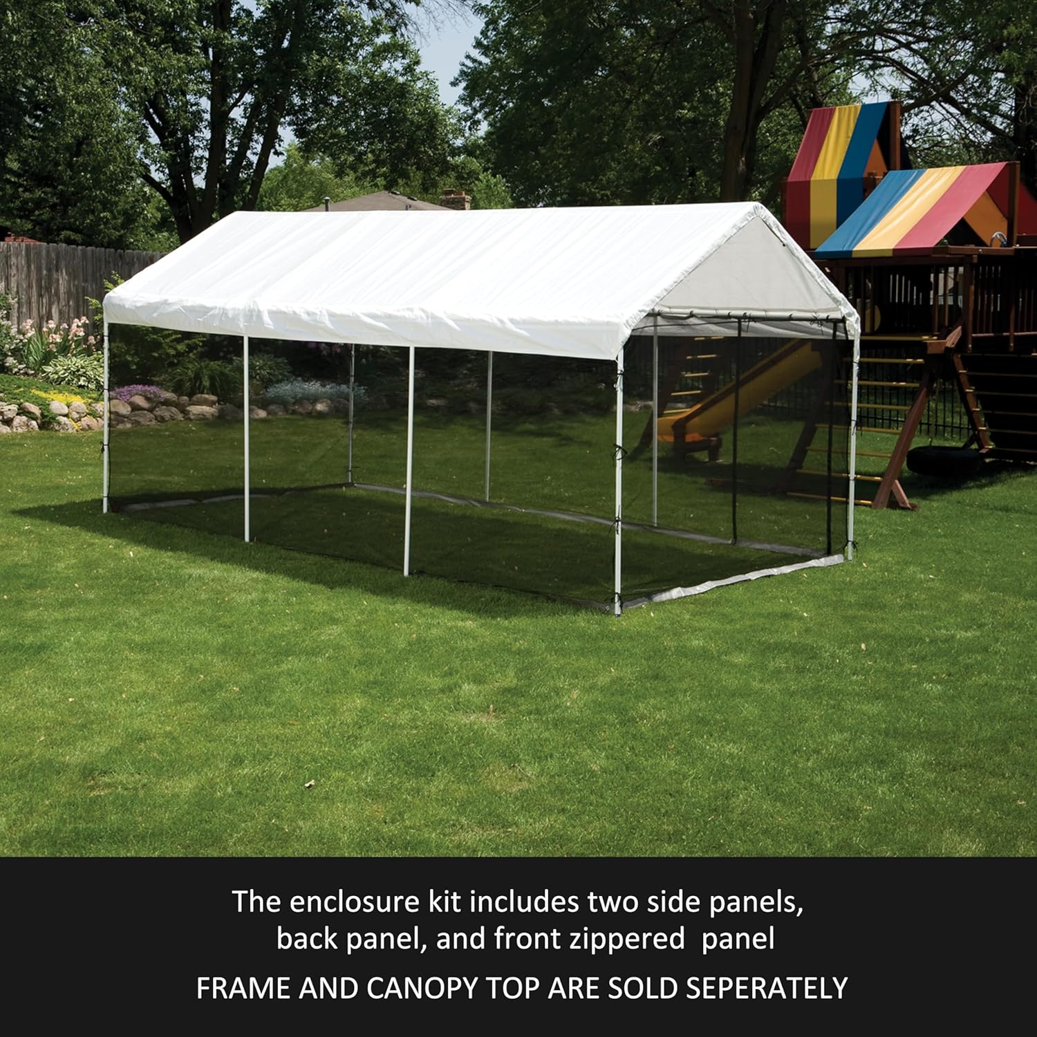 ShelterLogic MaxAP Screen House Enclosure Kit, 10 ft. x 20 ft. (Frame and Canopy Sold Separately)