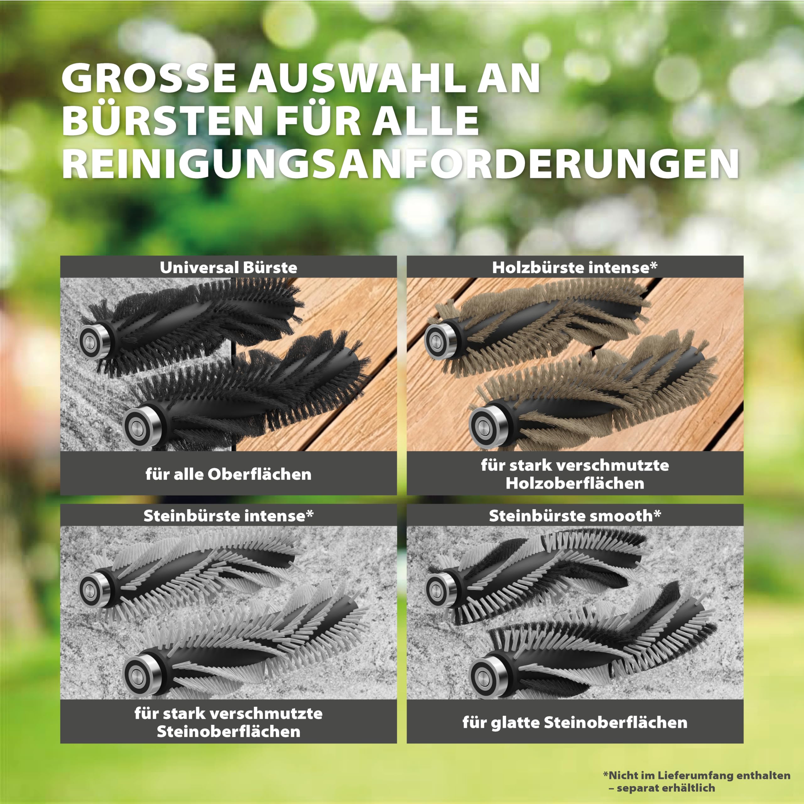 WAGNER Multifunktions-Terrassenreiniger Levaro Powerbrush 18V (Akku und Ladegerät sind nicht im Lieferumfang enthalten) - für die unkomplizierte Unterhaltsreinigung von Außenbereichen