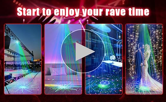 Amazon.com: AMKI Party Lights, 21 Lens DJ Lights with Strobe