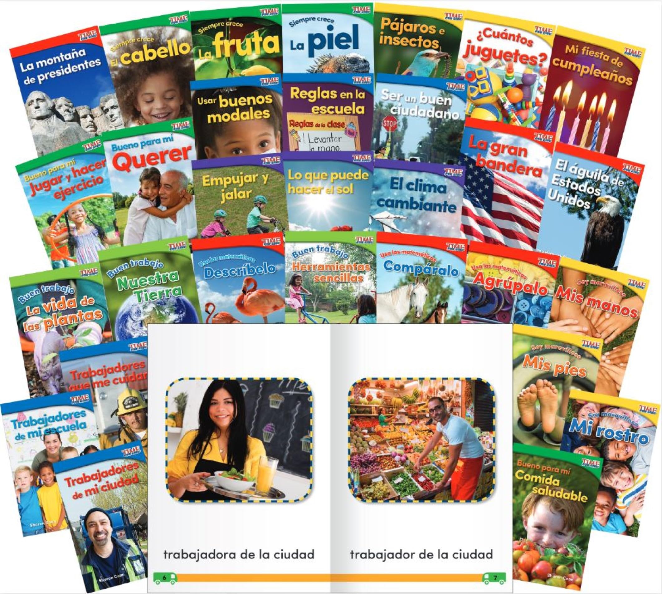 TIME For Kids Informational Text Grade K Readers 30-Book Spanish Set (TIME FOR KIDS(r) Nonfiction Readers) (Spanish Edition)