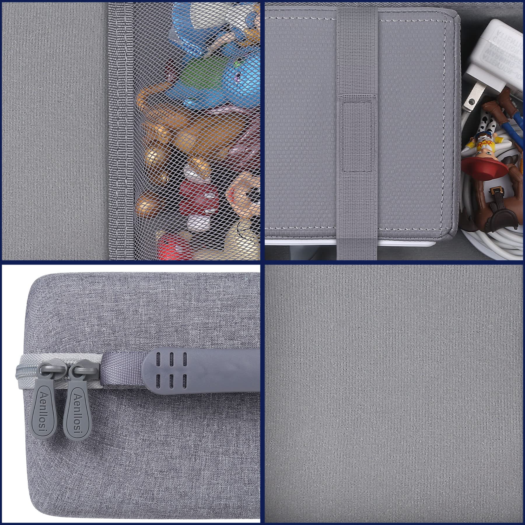 Aenllosi Hard Carrying Case Replacement for toniebox Starter Set+ Nap Time (Grey)