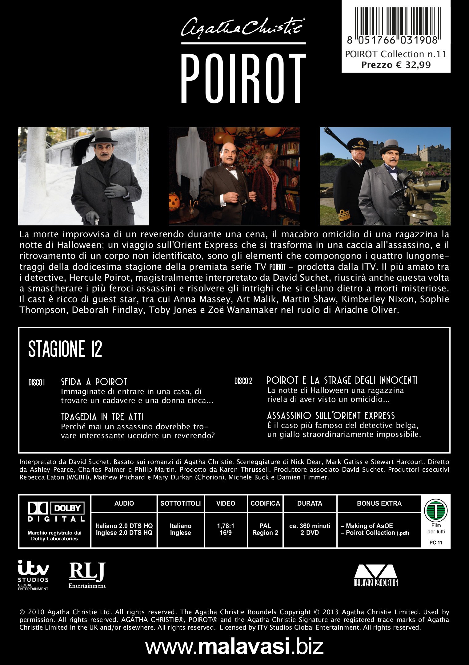 Poirot - Stagione 12 (2 Dvd) (Ed. Restaurata 2K)