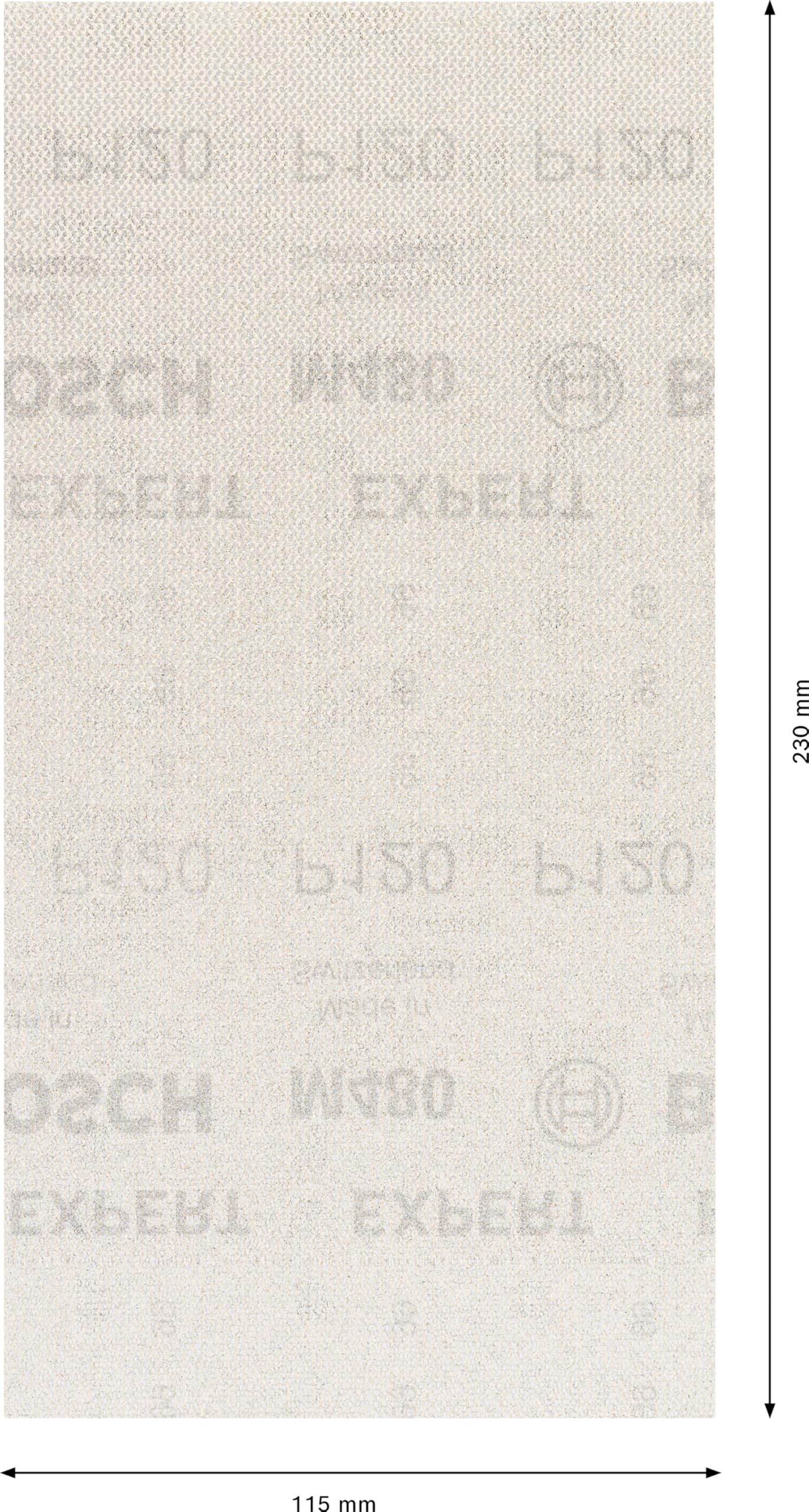 Bosch Professional 50 x Mallas de lija Expert M480, para Madera dura, Pintura sobre madera, 115 x 230 mm, Grano 120, Accesorios Lijadora orbital