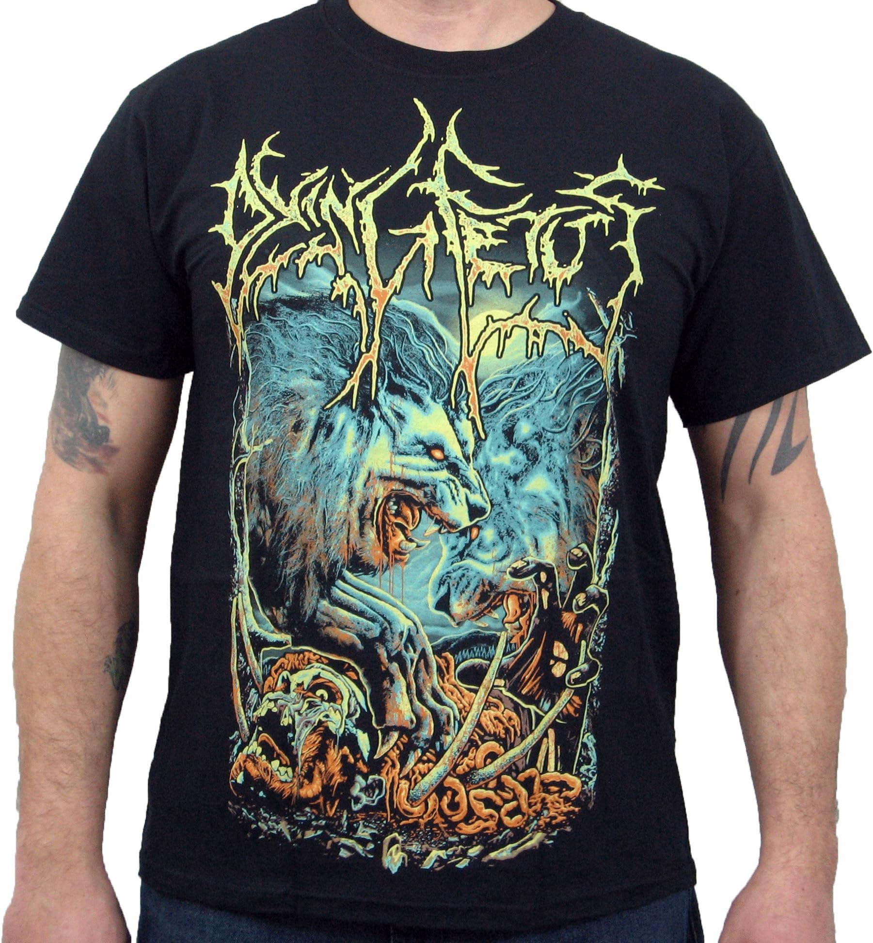Hardcore Apparel Men's Dying Fetus “Prey” T-Shirt Black-Medium